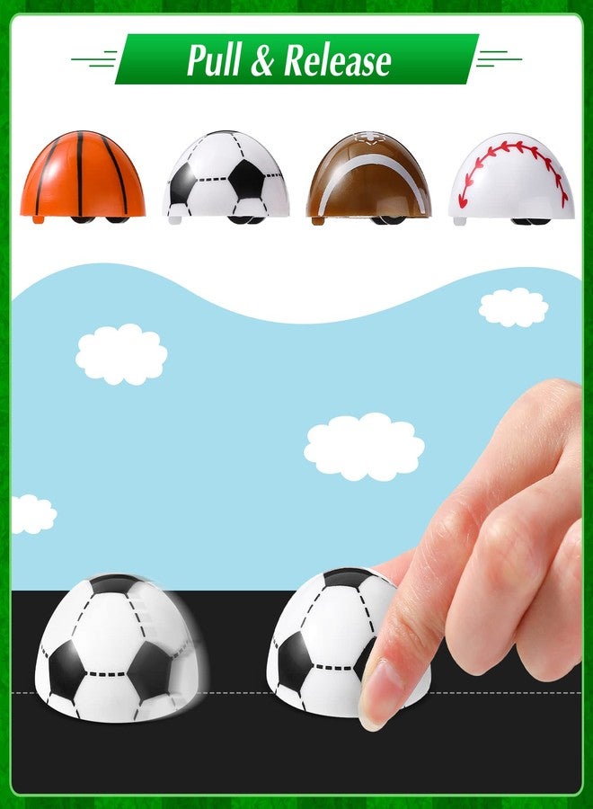 Aoriher 200 Pcs Sport Party Favors Set, Sport Party Gift Bag Fillers Foam Sports Balls Keychains Sticker Eraser Pull Back Cars for Baseball Basketball Football Soccer Birthday Gift(Sports Balls) - Image 4